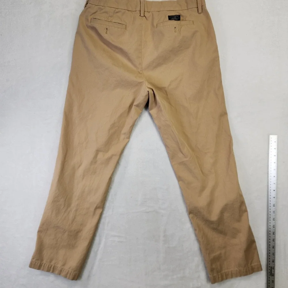Banana Republic Emerson Chino Pants Mens 34x32 Tan Khaki‎ Straight Leg Cotton